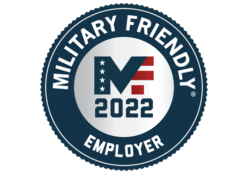 Military Friendly Employer 2022 Award